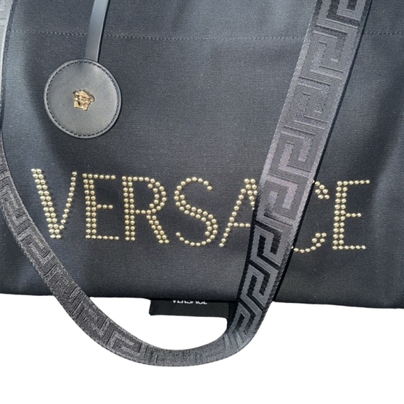 New W/o Tag Versace Large Studded Tote - Picture 2 of 10